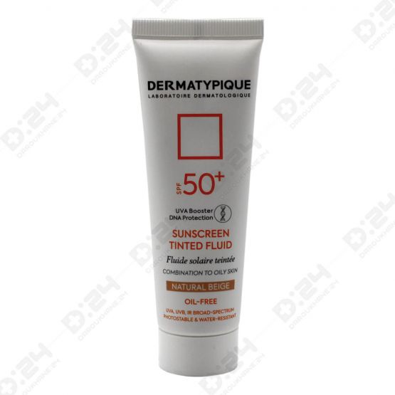 کرم ضد آفتاب رنگی پوست بژ طبیعی SPF 50 درماتیپیک